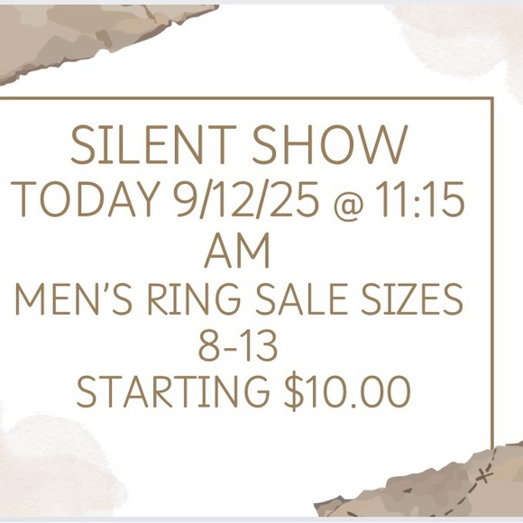 Men's Ring Sale Sizes 8-13 Starting $10.00 - Picture 1 of 1
